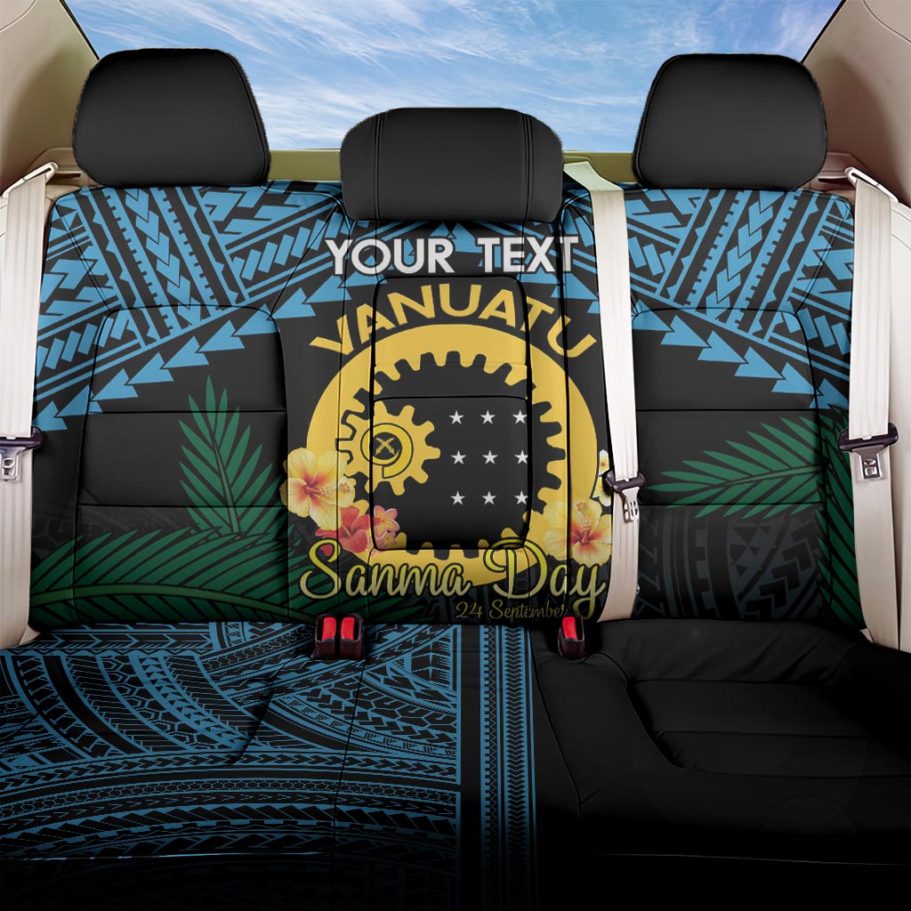 Personalised Sanma Day Back Car Seat Cover Vanuatu Provinces Polynesian Pattern