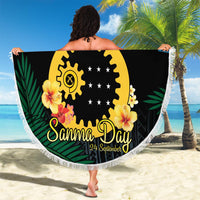 Personalised Sanma Day Beach Blanket Vanuatu Provinces Polynesian Pattern LT14 - Polynesian Pride