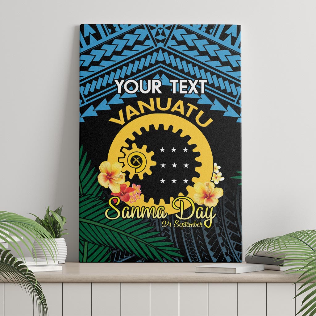 Personalised Sanma Day Canvas Wall Art Vanuatu Provinces Polynesian Pattern LT14 - Polynesian Pride