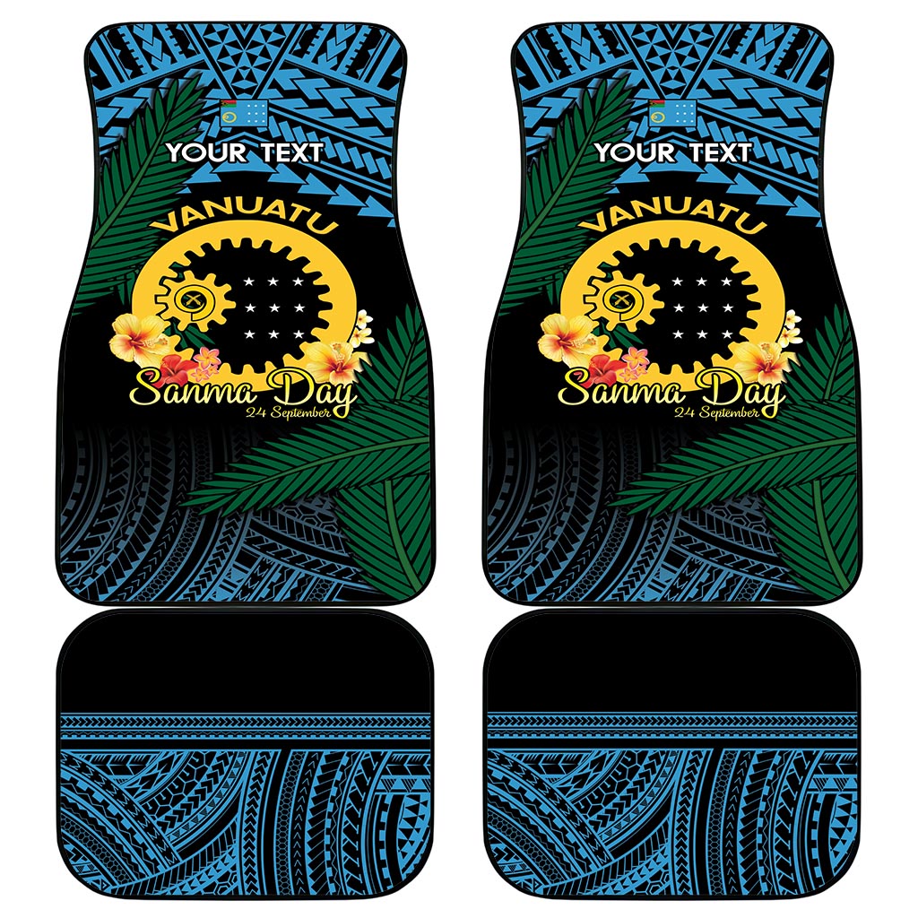 Personalised Sanma Day Car Mats Vanuatu Provinces Polynesian Pattern LT14 - Polynesian Pride