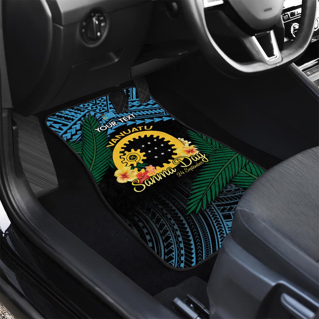 Personalised Sanma Day Car Mats Vanuatu Provinces Polynesian Pattern LT14 - Polynesian Pride