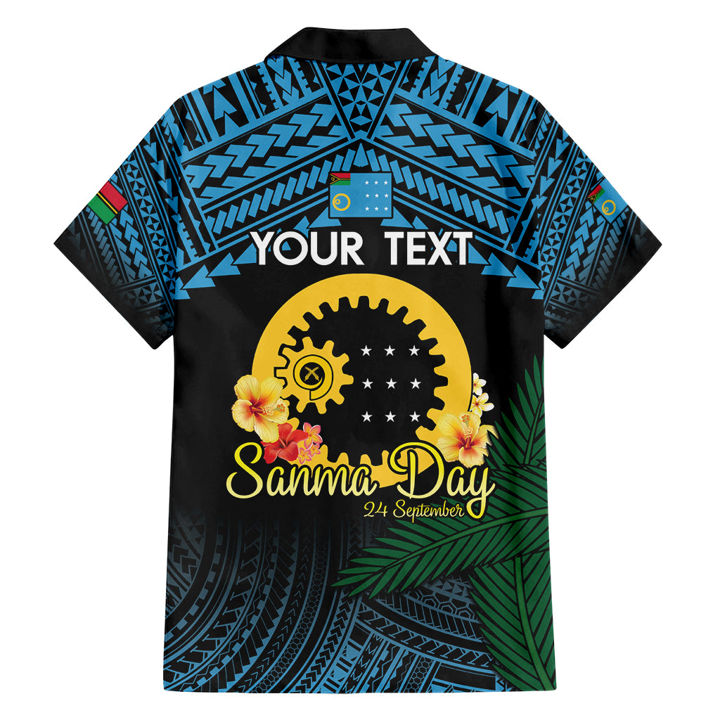 Personalised Sanma Day Family Matching Off Shoulder Maxi Dress and Hawaiian Shirt Vanuatu Provinces Polynesian Pattern LT14 - Polynesian Pride