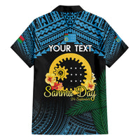 Personalised Sanma Day Family Matching Off Shoulder Maxi Dress and Hawaiian Shirt Vanuatu Provinces Polynesian Pattern LT14 - Polynesian Pride