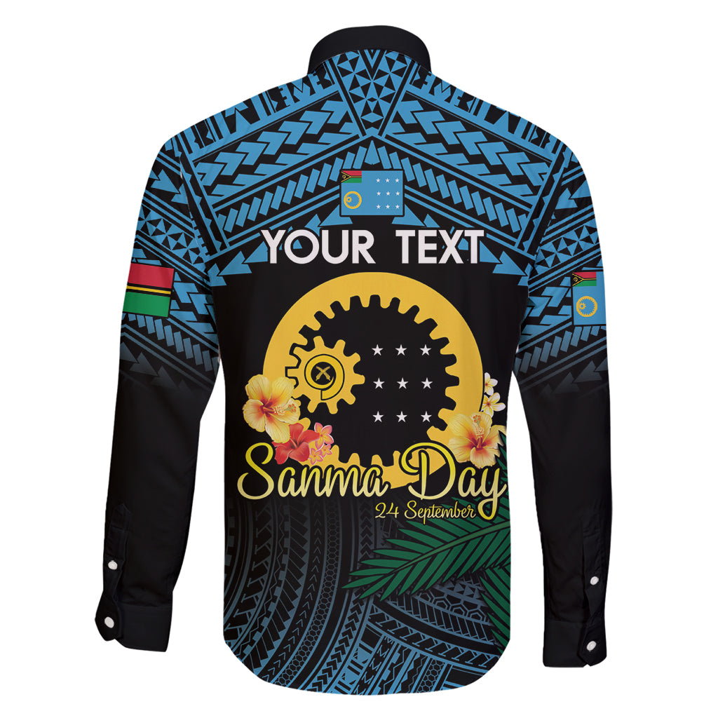 Personalised Sanma Day Family Matching Off Shoulder Maxi Dress and Hawaiian Shirt Vanuatu Provinces Polynesian Pattern LT14 - Polynesian Pride