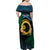 Personalised Sanma Day Family Matching Off Shoulder Maxi Dress and Hawaiian Shirt Vanuatu Provinces Polynesian Pattern