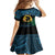 Personalised Sanma Day Family Matching Off Shoulder Short Dress and Hawaiian Shirt Vanuatu Provinces Polynesian Pattern