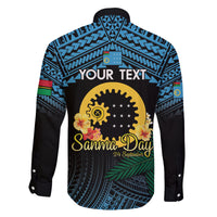 Personalised Sanma Day Family Matching Puletasi and Hawaiian Shirt Vanuatu Provinces Polynesian Pattern LT14 - Polynesian Pride