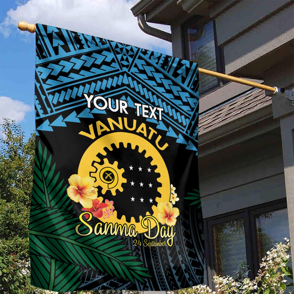 Personalised Sanma Day Garden Flag Vanuatu Provinces Polynesian Pattern LT14 - Polynesian Pride