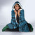 Personalised Sanma Day Hooded Blanket Vanuatu Provinces Polynesian Pattern