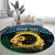 Personalised Sanma Day Round Carpet Vanuatu Provinces Polynesian Pattern