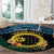 Personalised Sanma Day Round Carpet Vanuatu Provinces Polynesian Pattern