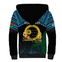 Personalised Sanma Day Sherpa Hoodie Vanuatu Provinces Polynesian Pattern LT14 - Polynesian Pride