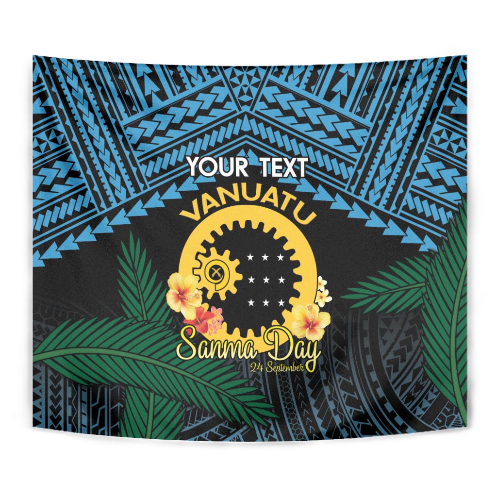 Personalised Sanma Day Tapestry Vanuatu Provinces Polynesian Pattern