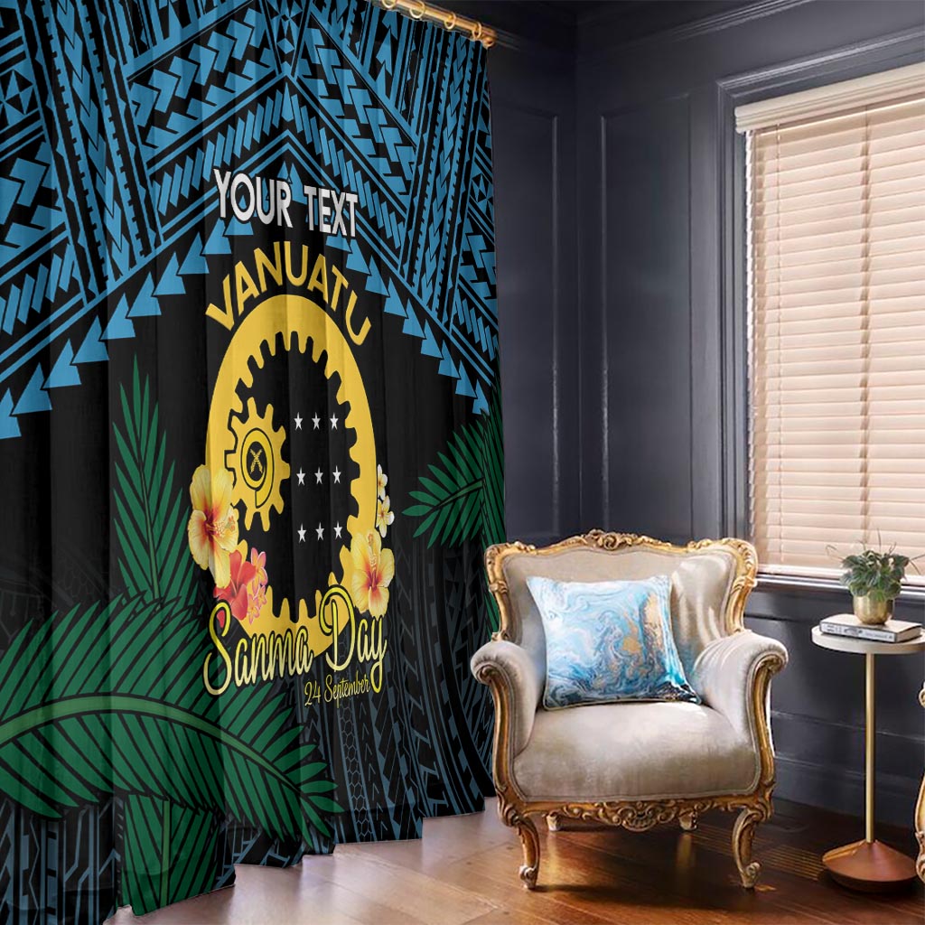 Personalised Sanma Day Window Curtain Vanuatu Provinces Polynesian Pattern LT14 - Polynesian Pride