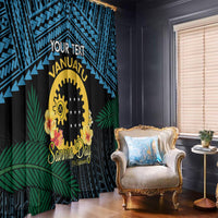 Personalised Sanma Day Window Curtain Vanuatu Provinces Polynesian Pattern LT14 - Polynesian Pride