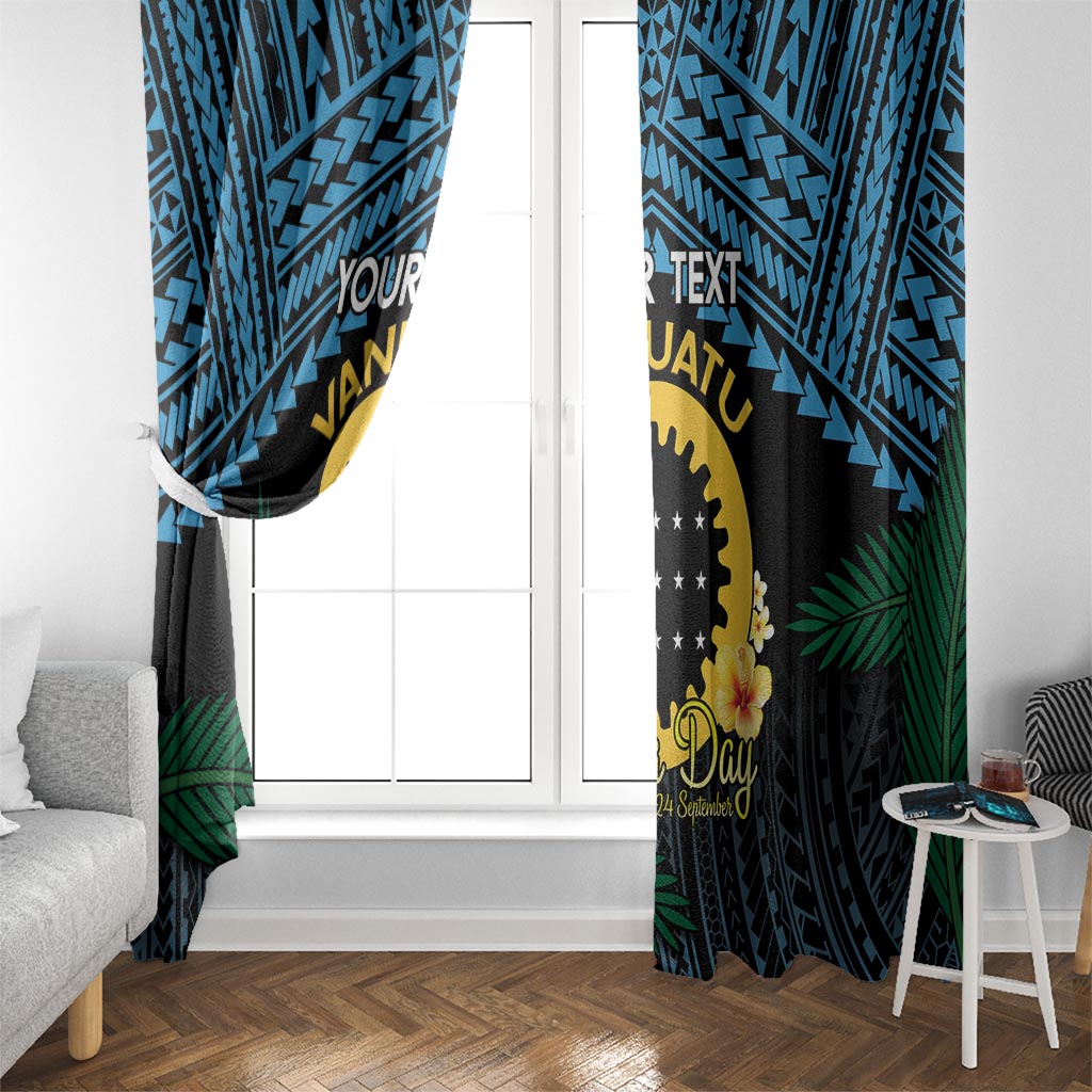 Personalised Sanma Day Window Curtain Vanuatu Provinces Polynesian Pattern LT14 - Polynesian Pride