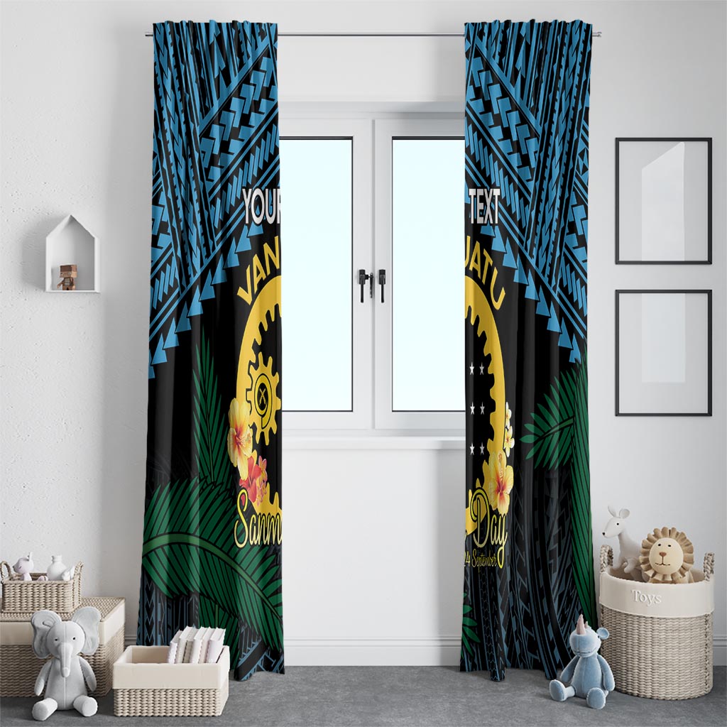 Personalised Sanma Day Window Curtain Vanuatu Provinces Polynesian Pattern LT14 - Polynesian Pride
