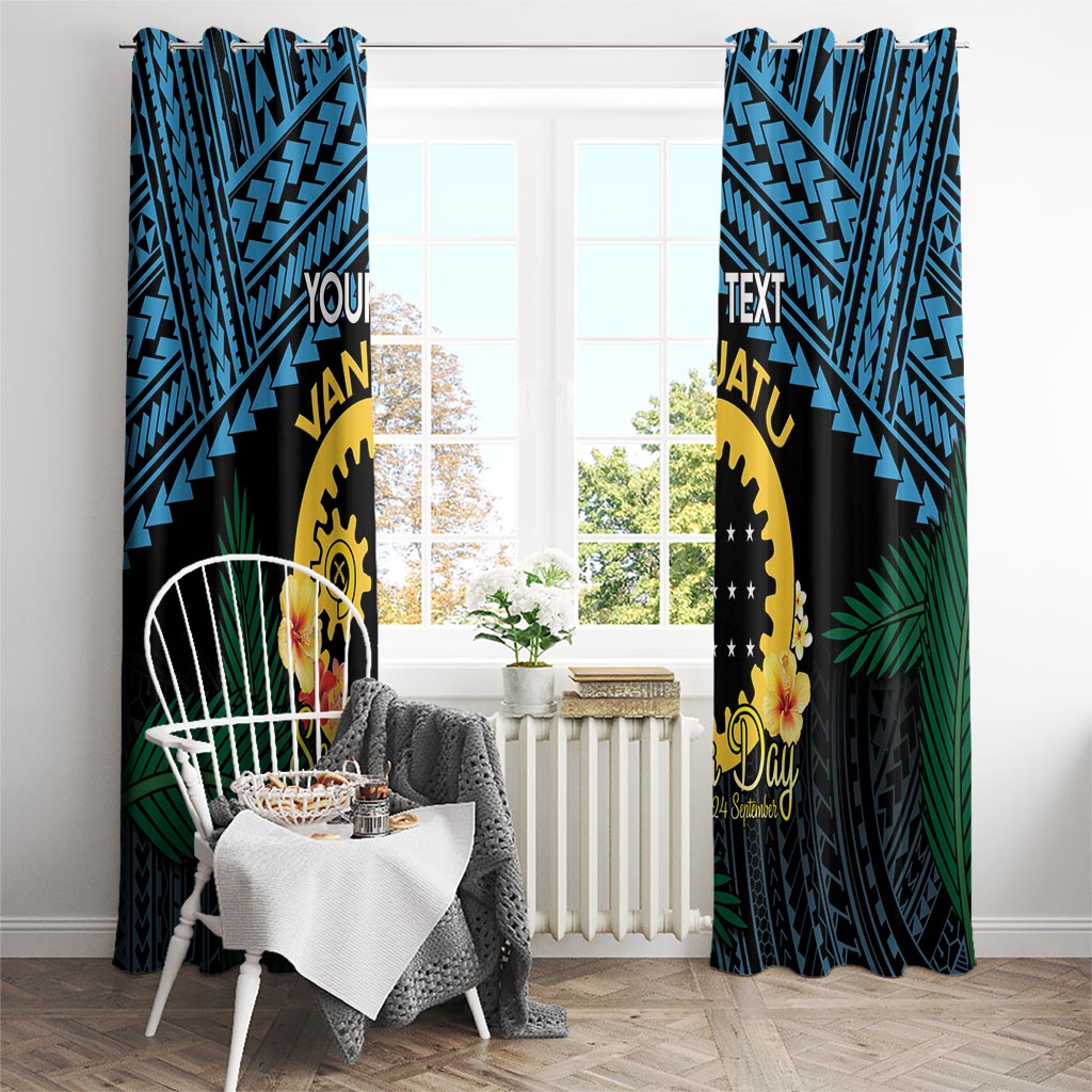 Personalised Sanma Day Window Curtain Vanuatu Provinces Polynesian Pattern LT14 - Polynesian Pride