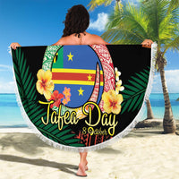 Personalised Tafea Day Beach Blanket Vanuatu Provinces Polynesian Pattern LT14 - Polynesian Pride