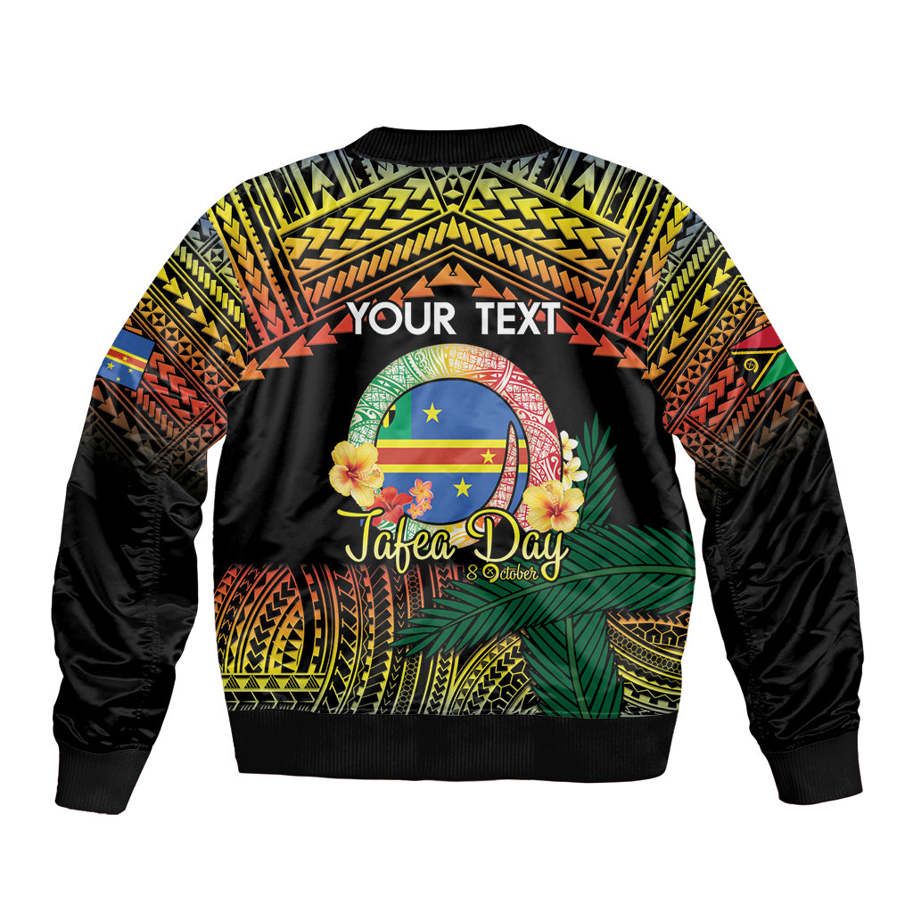 Personalised Tafea Day Bomber Jacket Vanuatu Provinces Polynesian Pattern LT14 - Polynesian Pride