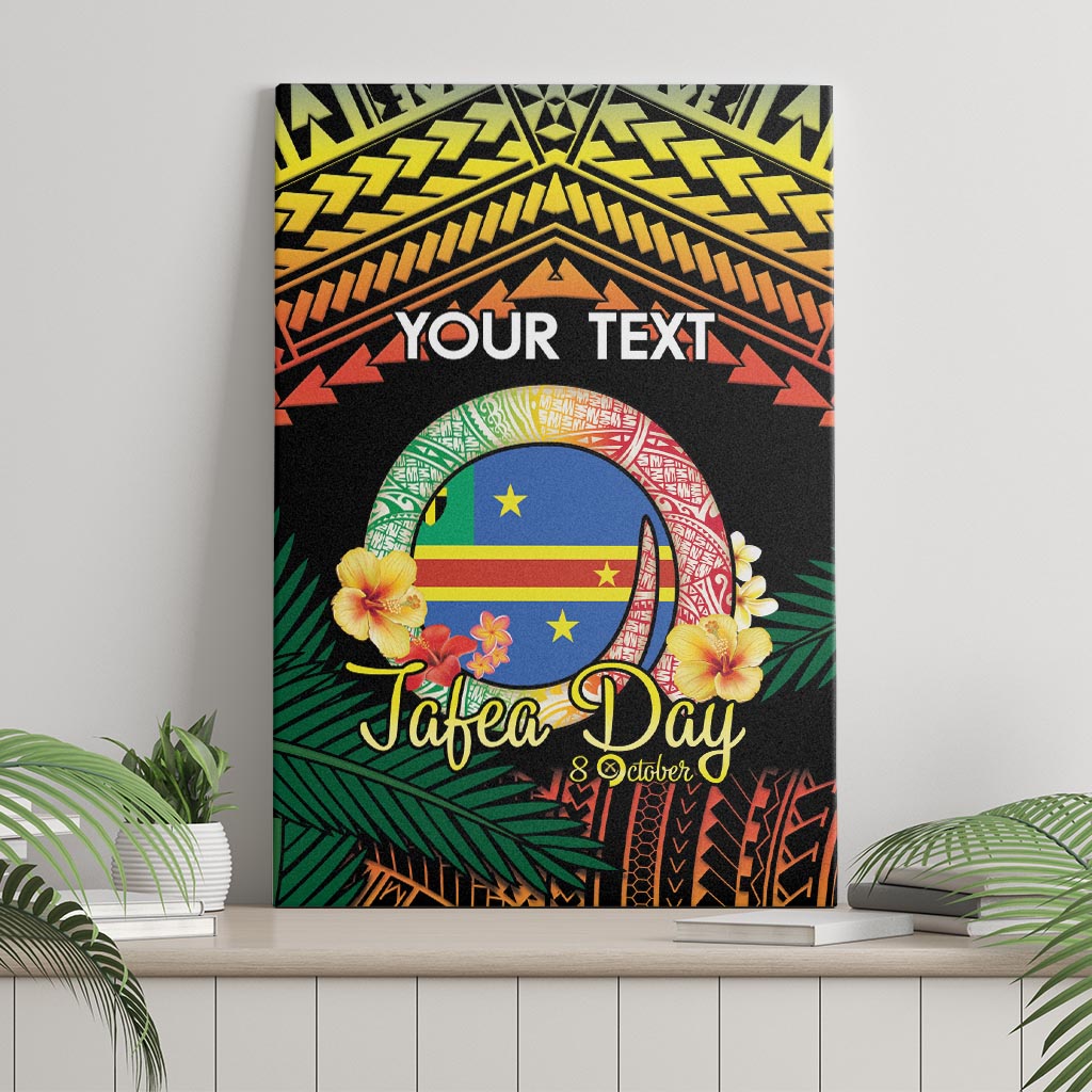 Personalised Tafea Day Canvas Wall Art Vanuatu Provinces Polynesian Pattern LT14 - Polynesian Pride