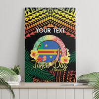 Personalised Tafea Day Canvas Wall Art Vanuatu Provinces Polynesian Pattern LT14 - Polynesian Pride