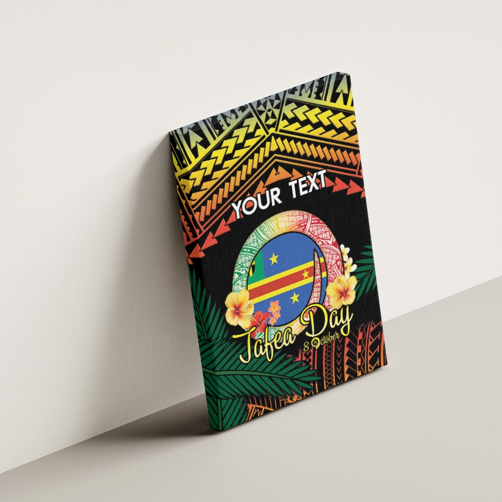 Personalised Tafea Day Canvas Wall Art Vanuatu Provinces Polynesian Pattern LT14 - Polynesian Pride