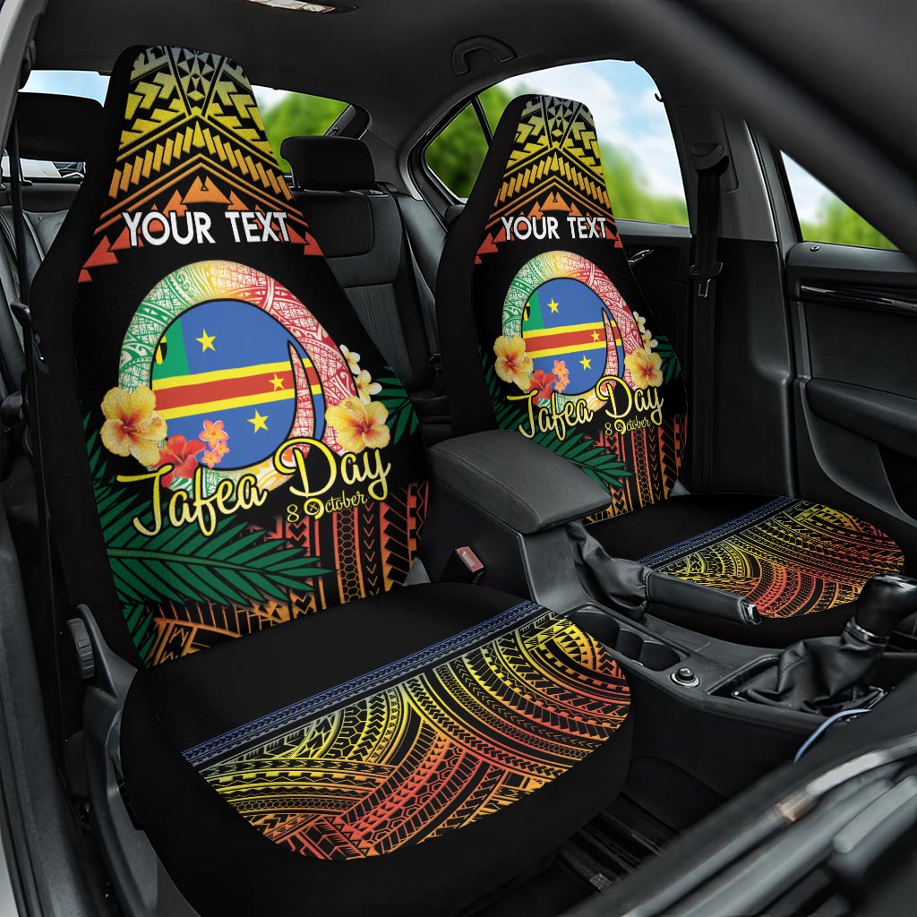 Personalised Tafea Day Car Seat Cover Vanuatu Provinces Polynesian Pattern