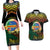 Personalised Tafea Day Couples Matching Long Sleeve Bodycon Dress and Hawaiian Shirt Vanuatu Provinces Polynesian Pattern