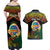 Personalised Tafea Day Couples Matching Off Shoulder Maxi Dress and Hawaiian Shirt Vanuatu Provinces Polynesian Pattern