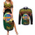 Personalised Tafea Day Couples Matching Summer Maxi Dress and Long Sleeve Button Shirt Vanuatu Provinces Polynesian Pattern