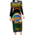 Personalised Tafea Day Family Matching Long Sleeve Bodycon Dress and Hawaiian Shirt Vanuatu Provinces Polynesian Pattern