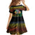 Personalised Tafea Day Family Matching Off Shoulder Maxi Dress and Hawaiian Shirt Vanuatu Provinces Polynesian Pattern