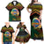 Personalised Tafea Day Family Matching Off Shoulder Maxi Dress and Hawaiian Shirt Vanuatu Provinces Polynesian Pattern