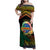 Personalised Tafea Day Family Matching Off Shoulder Maxi Dress and Hawaiian Shirt Vanuatu Provinces Polynesian Pattern