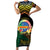 Personalised Tafea Day Family Matching Short Sleeve Bodycon Dress and Hawaiian Shirt Vanuatu Provinces Polynesian Pattern