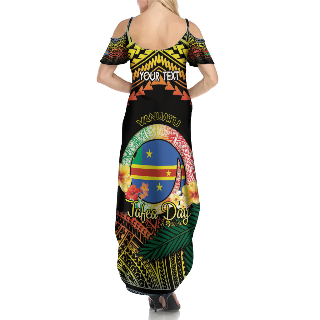 Personalised Tafea Day Family Matching Summer Maxi Dress and Hawaiian Shirt Vanuatu Provinces Polynesian Pattern LT14 - Polynesian Pride