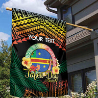 Personalised Tafea Day Garden Flag Vanuatu Provinces Polynesian Pattern LT14 - Polynesian Pride