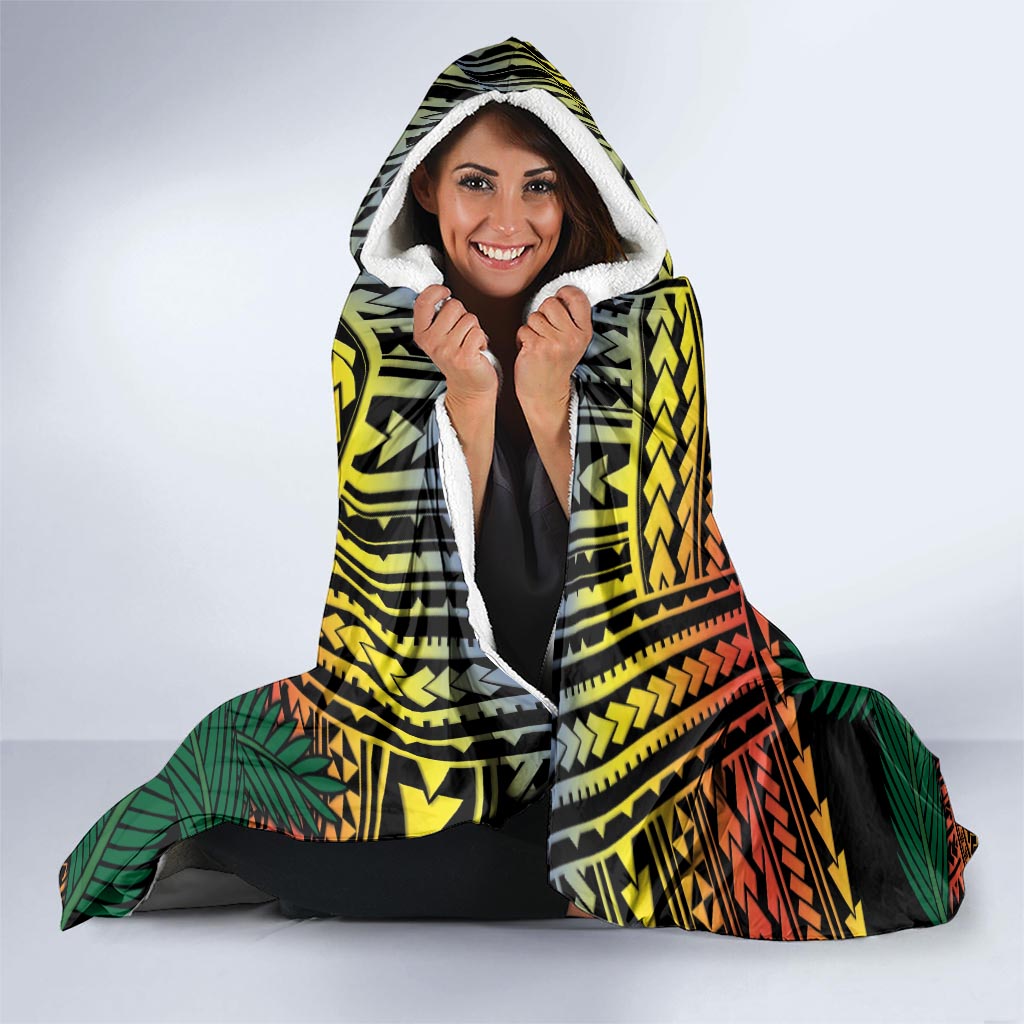 Personalised Tafea Day Hooded Blanket Vanuatu Provinces Polynesian Pattern LT14 - Polynesian Pride