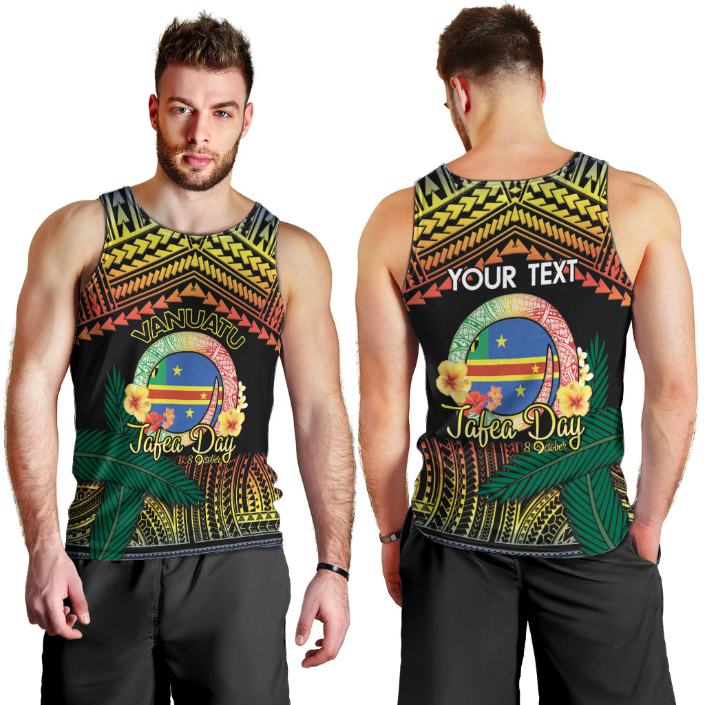 Personalised Tafea Day Men Tank Top Vanuatu Provinces Polynesian Pattern LT14 - Polynesian Pride