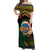 Personalised Tafea Day Off Shoulder Maxi Dress Vanuatu Provinces Polynesian Pattern