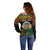 Personalised Tafea Day Off Shoulder Sweater Vanuatu Provinces Polynesian Pattern