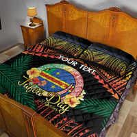 Personalised Tafea Day Quilt Bed Set Vanuatu Provinces Polynesian Pattern LT14 - Polynesian Pride