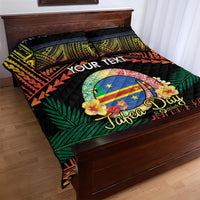 Personalised Tafea Day Quilt Bed Set Vanuatu Provinces Polynesian Pattern LT14 - Polynesian Pride