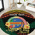 Personalised Tafea Day Round Carpet Vanuatu Provinces Polynesian Pattern