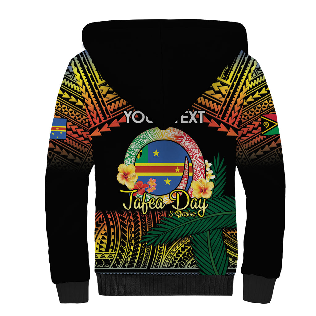 Personalised Tafea Day Sherpa Hoodie Vanuatu Provinces Polynesian Pattern LT14 - Polynesian Pride