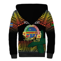Personalised Tafea Day Sherpa Hoodie Vanuatu Provinces Polynesian Pattern LT14 - Polynesian Pride