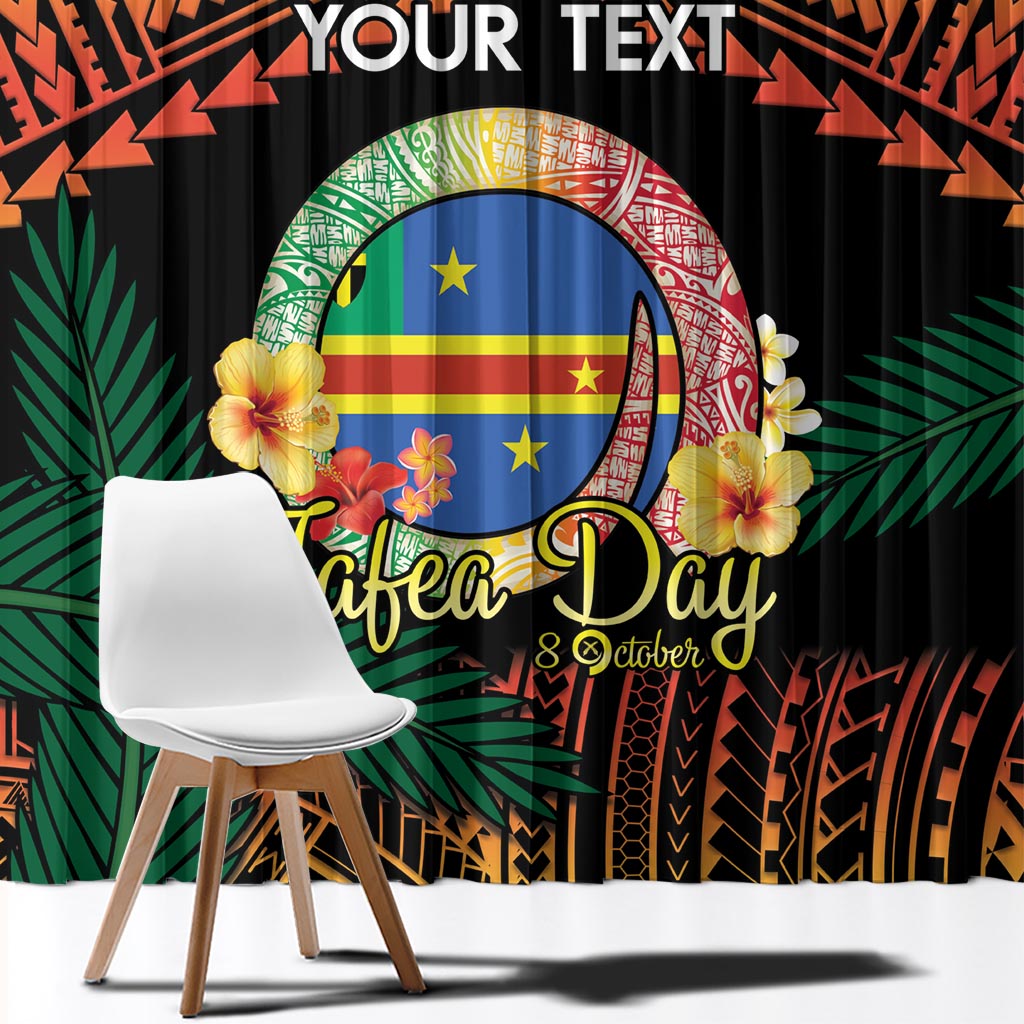 Personalised Tafea Day Window Curtain Vanuatu Provinces Polynesian Pattern LT14 - Polynesian Pride