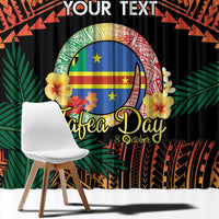 Personalised Tafea Day Window Curtain Vanuatu Provinces Polynesian Pattern LT14 - Polynesian Pride