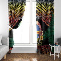Personalised Tafea Day Window Curtain Vanuatu Provinces Polynesian Pattern LT14 - Polynesian Pride